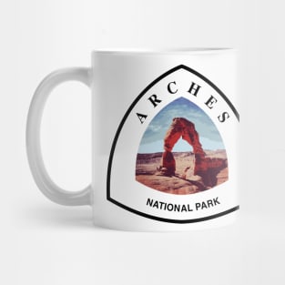 Arches National Park shield Mug